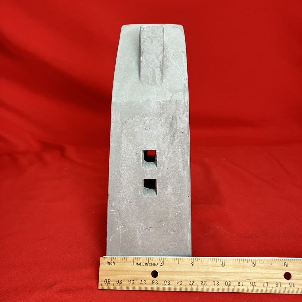 Medium 8" Tea Light Concrete Building / House Modern Cement Decorative /Flaws #2 - Picture 3 of 16